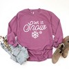 Simply Sage Market Women's Let It Snow Snowflake Long Sleeve Garment Dyed Tee - 3 of 4