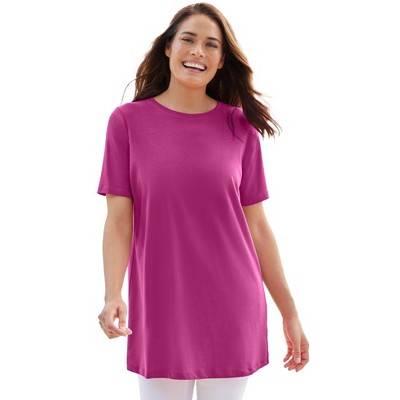 Woman Within Plus Size Perfect Crewneck Tunic