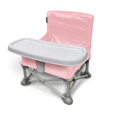 Image of Summer Infant Pop 'N Sit Eat 'N Play Multipurpose Portable Indoor and Outdoor Chair for Playtime with Removable Trays and Travel Bag, Pink