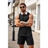 COOFANDY Men's Workout Hooded Tank Tops Bodybuilding Muscle Cut Off T Shirt Sleeveless Gym Hoodies - 3 of 4