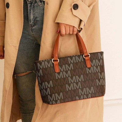 MKF Collection Tote with Mini Bag and Wristlet Pouch, Aylet M signature 3-Piece Set – MKF Collection by Mia K – Black — фото 4