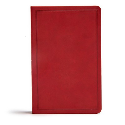 CSB Deluxe Gift Bible, Burgundy Leathertouch - by  Csb Bibles by Holman (Leather Bound)