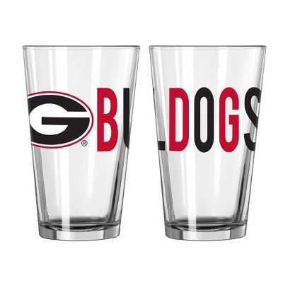 NCAA Georgia Bulldogs Overtime Pint Glass - 16oz