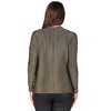 24seven Comfort Apparel Cowl Neck Long Sleeve Shimmery Fabric Top - 3 of 4