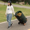 Gardenised Green Garden Leaf Collector Caddy Tool Bag Holder with Hand Scoop Collapsible Trash Can - 3 of 4