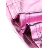 INSPIRE CHIC Women's Metallic Sleeveless Cut Out Party Holographic Crop Tank Tops - 4 of 4