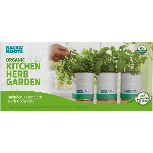 Back to the Roots 3pk Organic Kitchen Herb Garden Seed Kits: Mint, Grow Can, Full Sun Required - 1 of 4