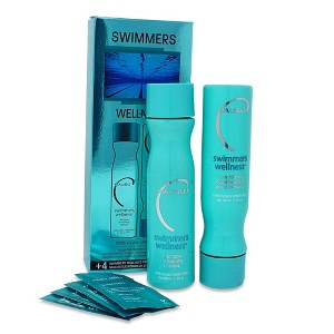Malibu C Swimmers Wellness Collection - Shampoo, Conditioner, & Remedy Set - Prevents & Protects Hair Discoloration from Pool Elements Kit - 1 of 2