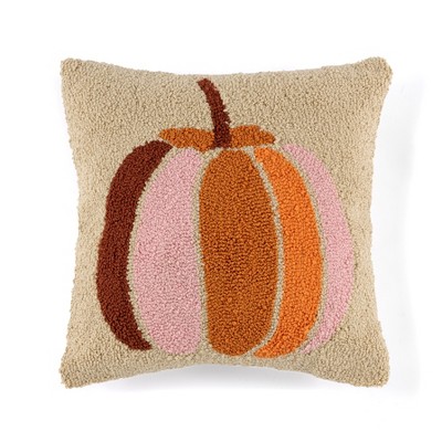 Shiraleah Hello Fall Pink and Orange Decorative Pillow