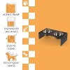 THE LICKER STORE Keaton Modern Acrylic Rectangular Elevated Pet Feeder - 3 of 4