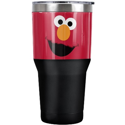 Sesame Street Elmo Face Steel Tumbler 30oz Coffee Travel Mug