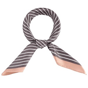 INSPIRE CHIC Women's Stripe Print Square Neckerchief Headband 27.56*27.56 inches(L*W) - 1 of 4