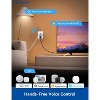 ELEGRP Matter Supported Mini Smart Plug, Smart Outlet 15A/1800W Max, Compatible with Apple Home/Siri/Alexa/Google Home/SmartThings, White 4PC - 3 of 4