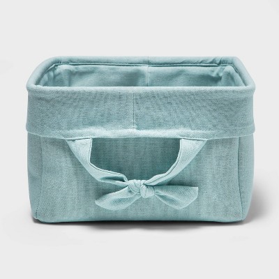 Decorative Storage Bin with Side Tie Medium - Cloud Island™ Mint