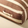 44"x22"x10" Cabana Stripe Outdoor Patio Cushioned Bench Brown/Natural - Hearth & Hand™ with Magnolia - 4 of 4