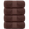 White Classic Luxury 100% Cotton Bath Towels Set of 4 - 27x54" - 2 of 4