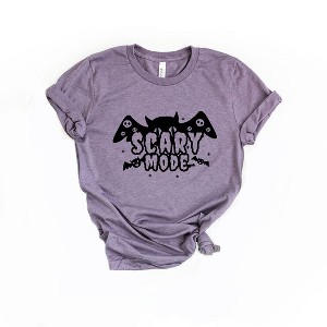 Simply Sage Market Women's Scary Mode Bat Short Sleeve Graphic Tee - 1 of 4
