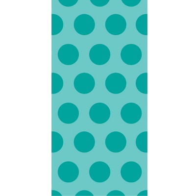  20ct Polka Dot Favor Bags Teal 