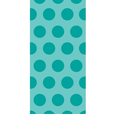  20ct Polka Dot Favor Bags Teal 