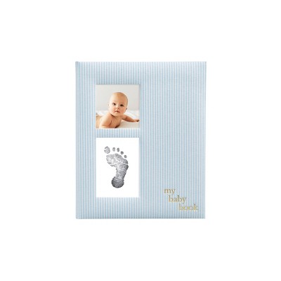 Pearhead Blue Striped Babybook