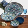 Certified International Talavera by Nancy Green Melamine Bowls 22oz Blue - Set of 6 - 3 of 3