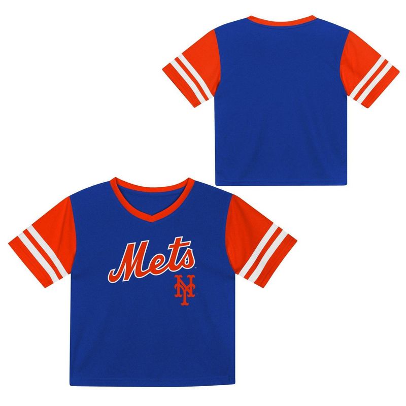 MLB New York Mets Toddler Boys&#39; Pullover Team Jersey, 1 of 4
