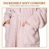 Catalonia Womens Plush Long Robe, Warm Comfy Fluffy Bathrobe, Cozy Gift for Woman Wife - 3 of 4
