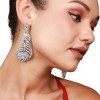 SOHI Women's Crystal Silver Party Drop Earrings - 4 of 4