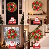 Acekool Frosted Holiday Decor Set with Wreath, Garlands, and Swags, Pinecone and Berry Accents, Indoor Outdoor Decoration - 3 of 4