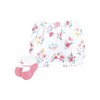 Hudson Baby Infant Girl Bodysuit, Short and Sock, Butterfly Floral Daddy - 4 of 4