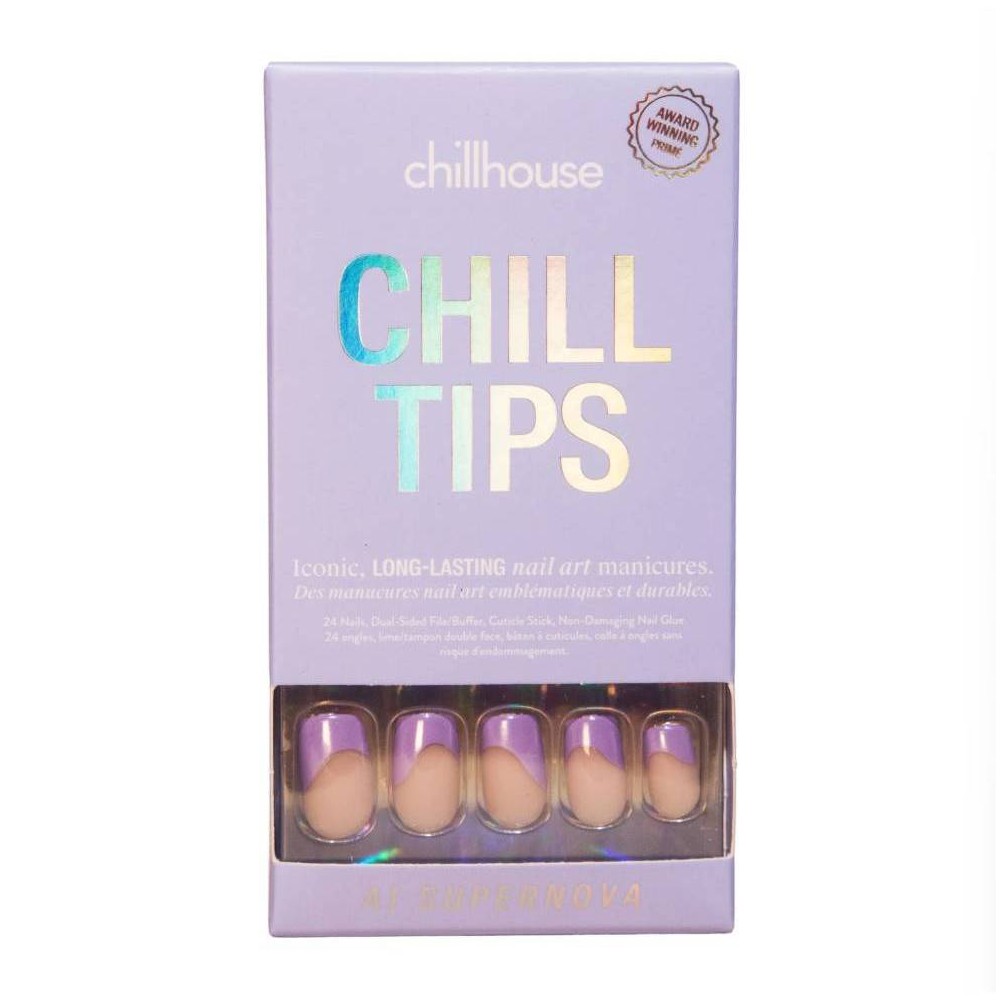 Photos - Manicure & Pedicure Tools Chillhouse Chill Tips Press-On Fake Nails - AI Supernova - 24ct