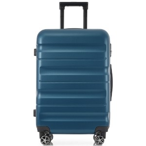 Lyngins 2-Piece Carry on Luggage Set – 20" Hardside Spinner Suitcase (ABS Material), Foldable Duffel Bag (25L Extra Space), 360° Dual Wheels - 1 of 4