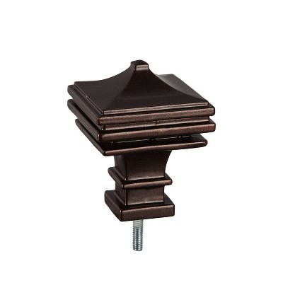 Evergreen Flag Pagoda Interchangeable Finial, Bronze Durable and Well Made Home and Garden Dcor For Lawn Patio Yard