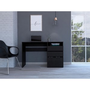 Grungis Office Desk with 3 Drawers,Computer Desk for Home Office,Company - 1 of 4