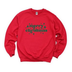 Simply Sage Market Whimsical Merry Christmas Sweatshirt - 1 of 4