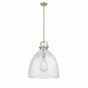 Newton Bell - 1 Light Stem Hung Pendant In Industrial Style-23.88 Inches Tall and 18 Inches Wide - 1 of 1