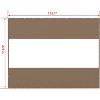 Syemin Blinds and Shades Outdoor Clear Curtain, Waterproof, UV-Resistant, with Rustproof Grommets for Pergola, Graden, Brown, 151"*118.9"*1" - 2 of 4