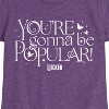 Girls' - Wicked - You're Gonna Be Popular Fitted Short Sleeve Graphic T-Shirt - 2 of 4
