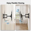 Full Motion TV Wall Mount for 40-86 In flat screen TVs weighing up to 132 LBS, Max VESA 600 x 400mm, Tool free tilting and rotation - 2 of 4