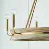 Capital Lighting Finn 6 - Light Chandelier in  White Wash/Matte Brass - 3 of 4