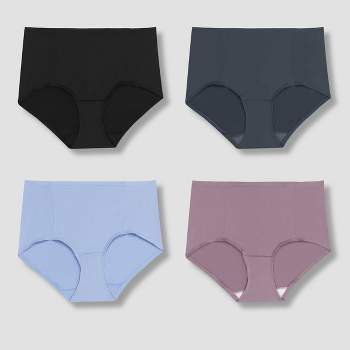 Hanes Premium Women's 4pk Tummy Control Briefs Underwear - Fashion Pack
