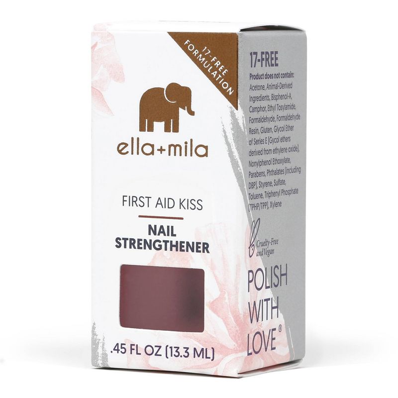 ella+mila Nail Care Nail Strengthener (First Aid Kiss) - 0.45 fl oz, 3 of 13