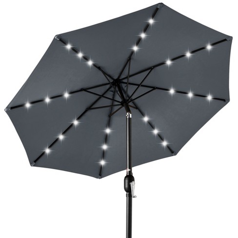 Best Choice Products 10ft Solar Led Lighted Patio Umbrella W/ Tilt ...