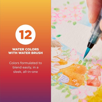 12-Color Koi Watercolor Pocket Field Sketch Box Set
