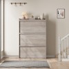 Shoe Cabinet with Flip Drawers, Wooden Shoe Organizer Cabinet with Adjustable Shelf, Shoe Storage for Entryway, Hallway, Living Room - 2 of 4