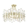 Crystorama Lighting Bolton 4 - Light Semi-Flush Mount in  Aged Brass - 2 of 4