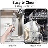 Triangle Roll-Up Dish Drying Rack for Sink Corner Small Foldable Stainless Steel Over The Sink Multipurpose Kitchen Drainer Caddy - 3 of 4