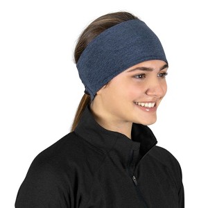 TrailHeads Womens Ponytail Headband - Reflective, Moisture Wicking Earband for Running, Winter - 1 of 4