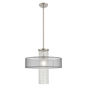 Livex Lighting Bella Vista 1 - Light Chandelier in  Brushed Nickel - 1 of 1