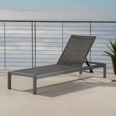 Patio Recliner,Outdoor Mesh Chaise Lounge With Adjustable Backrest,Patio Recliner Chair,Recliner Chair For Patio,Poolside-Cuddlewood